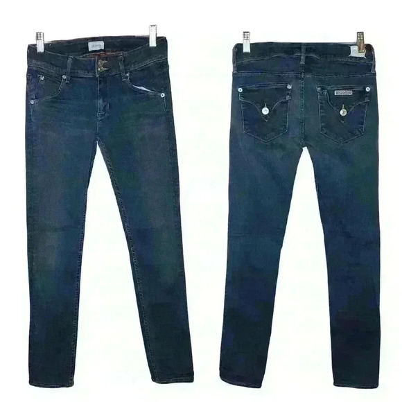 Hudson women's mid-rise medium wash collin skinny jeans size 25 - Picture 1 of 10